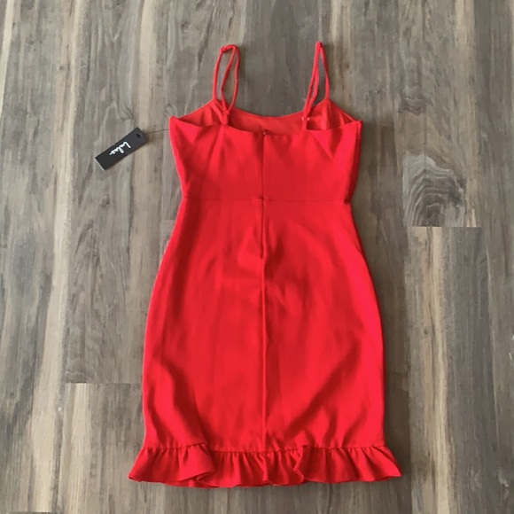 Bright Red LuLus mini dress - Picture 2 of 2